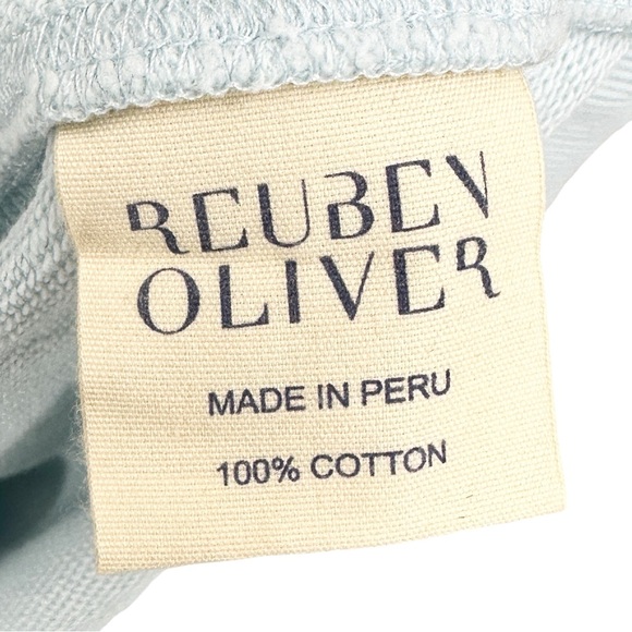 REUBEN OLIVER Mock Neck Sweatshirt Blue - Picture 7 of 7